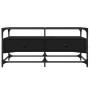 Mesa de centro superficie de vidrio acero negro 98,5x50x45 cm en Mesas de centro | Comprar online en Foru.es