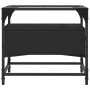 Mesa de centro superficie de vidrio acero negro 50x50x45 cm en Mesas de centro | Comprar online en Foru.es