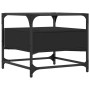 Mesa de centro superficie de vidrio acero negro 50x50x45 cm en Mesas de centro | Comprar online en Foru.es