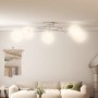 Lámpara de techo con pantallas de alambre 5 bombillas LED G9 de vidaXL, Apliques de techo - Ref: Foro24-337909, Precio: 52,65...