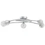 Lámpara de techo con pantallas de alambre 5 bombillas LED G9 de vidaXL, Apliques de techo - Ref: Foro24-337909, Precio: 51,98...