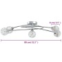 Lámpara de techo con pantallas de alambre 5 bombillas LED G9 de vidaXL, Apliques de techo - Ref: Foro24-337909, Precio: 52,65...