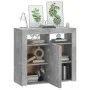 Concrete gray sideboard with LED lights 80x35x75 cm by vidaXL, Sideboards - Ref: Foro24-804332, Price: 74,91 €, Discount: %