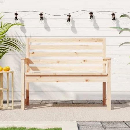 Banco de jardín madera maciza de pino 109x48x91,5 cm de vidaXL, Bancos de jardín - Ref: Foro24-824060, Precio: 79,81 €, Descu...