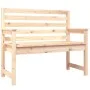 Banco de jardín madera maciza de pino 109x48x91,5 cm de vidaXL, Bancos de jardín - Ref: Foro24-824060, Precio: 79,81 €, Descu...