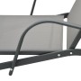 Tumbona de acero y textilene de vidaXL, Tumbonas - Ref: Foro24-47845, Precio: 126,25 €, Descuento: %
