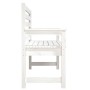 Banco de jardín madera maciza pino blanco 109x48x91,5 cm de vidaXL, Bancos de jardín - Ref: Foro24-824061, Precio: 107,00 €, ...