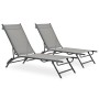 Tumbonas 2 unidades textilene y acero de vidaXL, Tumbonas - Ref: Foro24-47848, Precio: 152,08 €, Descuento: %