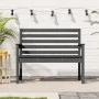 Banco de jardín madera maciza de pino gris 109x48x91,5 cm de vidaXL, Bancos de jardín - Ref: Foro24-824062, Precio: 97,21 €, ...