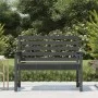 Banco de jardín madera maciza de pino gris 109x48x91,5 cm de vidaXL, Bancos de jardín - Ref: Foro24-824062, Precio: 97,21 €, ...