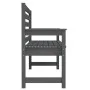 Banco de jardín madera maciza de pino gris 109x48x91,5 cm de vidaXL, Bancos de jardín - Ref: Foro24-824062, Precio: 97,21 €, ...
