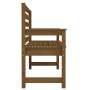 Banco de jardín madera maciza pino marrón miel 109x48x91,5 cm de vidaXL, Bancos de jardín - Ref: Foro24-824063, Precio: 76,50...
