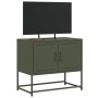 Mueble para TV de acero verde oliva 68,5x39x60,5 cm en Muebles TV | Comprar online en Foru.es