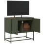Mueble para TV de acero verde oliva 68,5x39x60,5 cm en Muebles TV | Comprar online en Foru.es