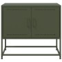 Mueble para TV de acero verde oliva 68,5x39x60,5 cm en Muebles TV | Comprar online en Foru.es