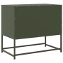 Mueble para TV de acero verde oliva 68,5x39x60,5 cm en Muebles TV | Comprar online en Foru.es