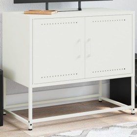 Mueble para TV de acero blanco 68,5x39x60,5 cm en Muebles TV | Comprar online en Foru.es