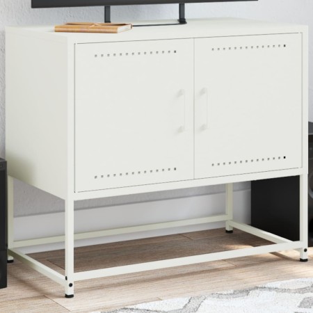 Mueble para TV de acero blanco 68,5x39x60,5 cm en Muebles TV | Comprar online en Foru.es