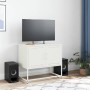 Mueble para TV de acero blanco 68,5x39x60,5 cm en Muebles TV | Comprar online en Foru.es