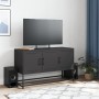 Mueble para TV de acero negro 100,5x39x60,5 cm en Muebles TV | Comprar online en Foru.es
