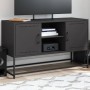 Mueble para TV de acero negro 100,5x39x60,5 cm en Muebles TV | Comprar online en Foru.es