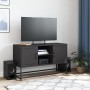 Mueble para TV de acero negro 100,5x39x60,5 cm en Muebles TV | Comprar online en Foru.es