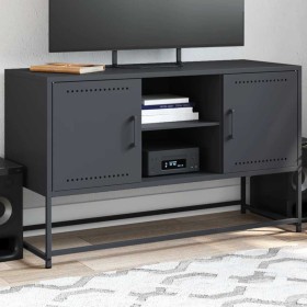 Mueble para TV de acero gris antracita 100,5x39x60,5 cm en Muebles TV | Comprar online en Foru.es
