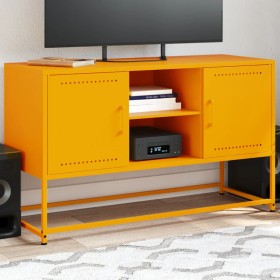 Mueble para TV de acero amarillo mostaza 100,5x39x60,5 cm en Muebles TV | Comprar online en Foru.es