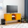 Mueble para TV de acero amarillo mostaza 100,5x39x60,5 cm en Muebles TV | Comprar online en Foru.es