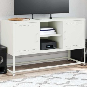 Mueble para TV de acero blanco 100,5x39x60,5 cm en Muebles TV | Comprar online en Foru.es