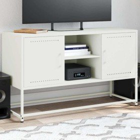 Mueble para TV de acero blanco 100,5x39x60,5 cm en Muebles TV | Comprar online en Foru.es
