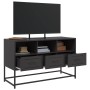 Mueble para TV de acero negro 100,5x39x60,5 cm en Muebles TV | Comprar online en Foru.es