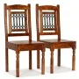 Sillas de comedor 2 uds madera maciza color miel clásico de vidaXL, Sillas de comedor - Ref: Foro24-245644, Precio: 225,93 €,...
