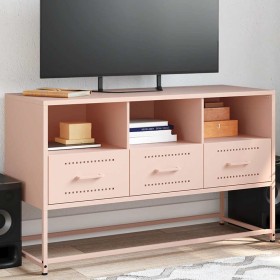 Mueble para TV de acero rosa 100,5x39x60,5 cm en Muebles TV | Comprar online en Foru.es