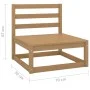Muebles de jardín 2 piezas marrón miel madera maciza de pino de vidaXL, Conjuntos de jardín - Ref: Foro24-805693, Precio: 146...