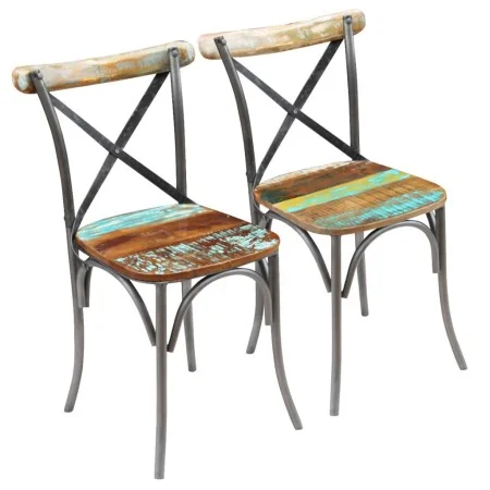 Sillas de comedor 2 unidades madera maciza reciclada de vidaXL, Sillas de comedor - Ref: Foro24-243722, Precio: 252,21 €, Des...
