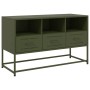 Mueble para TV de acero verde oliva 100,5x39x60,5 cm en Muebles TV | Comprar online en Foru.es
