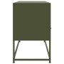 Mueble para TV de acero verde oliva 100,5x39x60,5 cm en Muebles TV | Comprar online en Foru.es