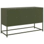 Mueble para TV de acero verde oliva 100,5x39x60,5 cm en Muebles TV | Comprar online en Foru.es