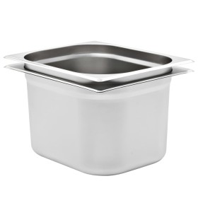 Bandejas Gastronorm 2 unidades GN 1/2 200 mm acero inoxidable de vidaXL, Cubetas para mesas de vapor - Ref: Foro24-50890, Pre...