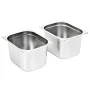 Bandejas Gastronorm 2 unidades GN 1/2 200 mm acero inoxidable de vidaXL, Cubetas para mesas de vapor - Ref: Foro24-50890, Pre...