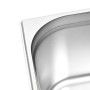 Bandejas Gastronorm 2 unidades GN 1/2 200 mm acero inoxidable de vidaXL, Cubetas para mesas de vapor - Ref: Foro24-50890, Pre...
