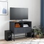 Mueble para TV de acero gris antracita 68x39x60,5 cm en Muebles TV | Comprar online en Foru.es