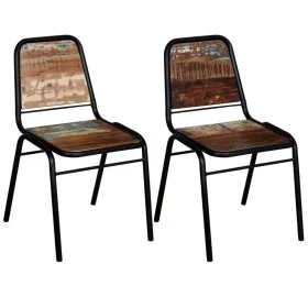Sillas de comedor 2 unidades madera maciza reciclada de vidaXL, Sillas de comedor - Ref: Foro24-244246, Precio: 215,66 €, Des...
