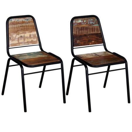 Sillas de comedor 2 unidades madera maciza reciclada de vidaXL, Sillas de comedor - Ref: Foro24-244246, Precio: 216,32 €, Des...