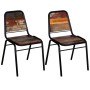 Sillas de comedor 2 unidades madera maciza reciclada de vidaXL, Sillas de comedor - Ref: Foro24-244246, Precio: 216,32 €, Des...