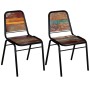 Sillas de comedor 2 unidades madera maciza reciclada de vidaXL, Sillas de comedor - Ref: Foro24-244246, Precio: 216,32 €, Des...