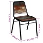Sillas de comedor 2 unidades madera maciza reciclada de vidaXL, Sillas de comedor - Ref: Foro24-244246, Precio: 216,32 €, Des...