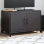 Mueble de TV acero negro 68x39x43,5 cm en Muebles TV | Comprar online en Foru.es