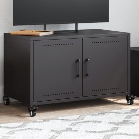 Mueble de TV acero negro 68x39x43,5 cm en Muebles TV | Comprar online en Foru.es